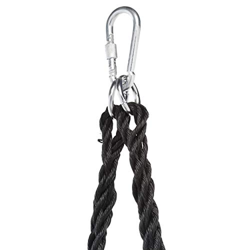 Gorilla Playsets 04-0030-BK/G/BK Chill \'N Swing with Nylon Rope, Nylon, Multi-Child Swing - Green & Black