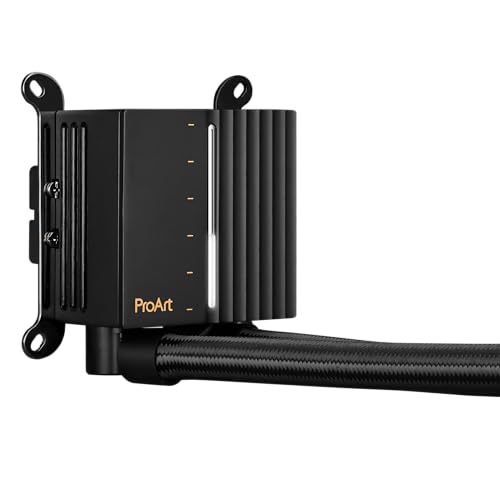 ASUS ProArt LC 420 All-in-one CPU Liquid Cooler with Illuminated System Status Meter and Three Noctua NF-A14 industrialPPC-2000 PWM 140mm Radiator Fans, 6 Year Warranty by ASUS - Image 9
