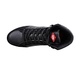 Lee Cooper Odzież robocza męska bezpieczeństwo pracy retro wysoki top ochronny stalowy nosek podeszwa środkowa buty trener, Czarny szary, 41.5 EU