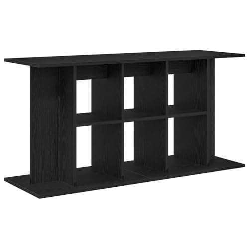 vidaXL Support d'aquarium en chêne noir 120 x 40 x 60 cm Bois d'ingénierie