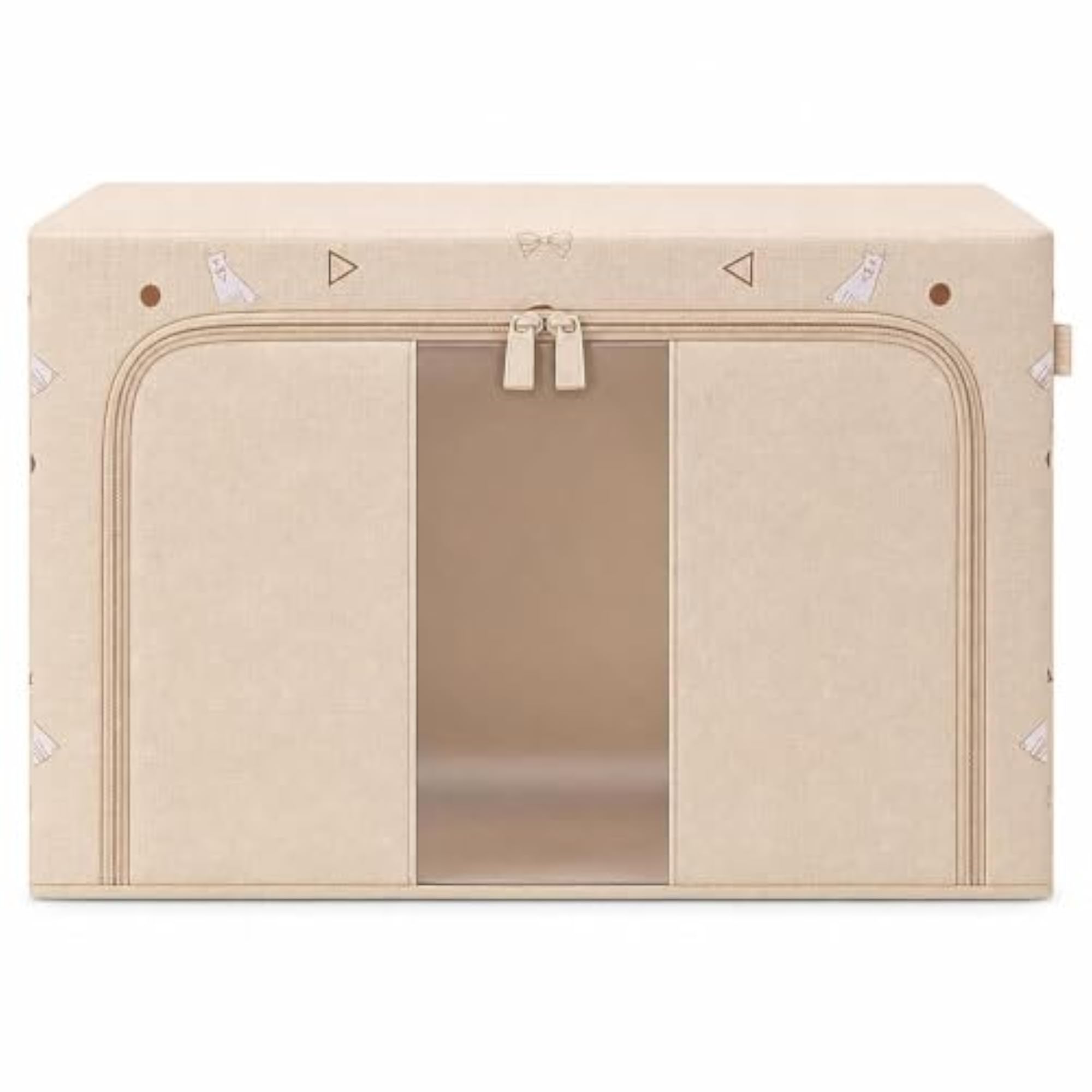 Extra Large Oxford Fabric Storage Box with Double Window