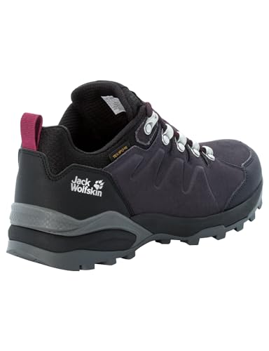 Jack Wolfskin Damen Refugio Texapore Low W, Dark Steel / Purple, 39 EU