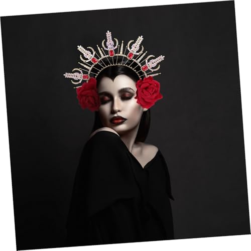 Accessoire de Cheveux Fleurs Gothiques pour Célébrations et Cosplay Rétro