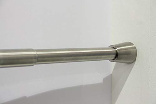 Tringle à fixation par pression Gardinia extensible 65-100 cm en acier inoxydable - 6