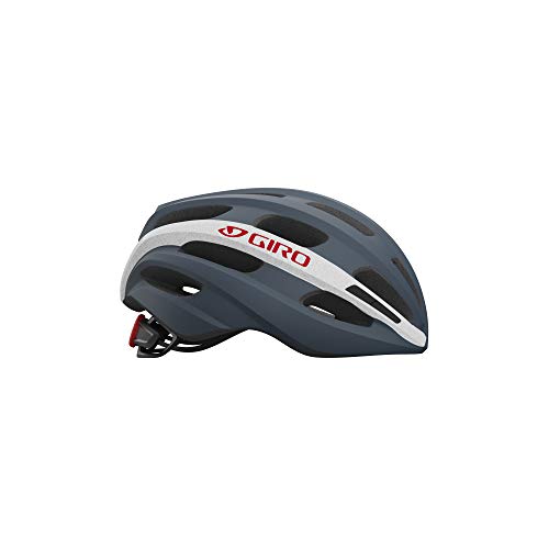 Giro Isode MIPS Adult Recreational Bike Helmet - Matte Portaro Grey/White/Red (2021) - Universal Adult (54-61 cm)