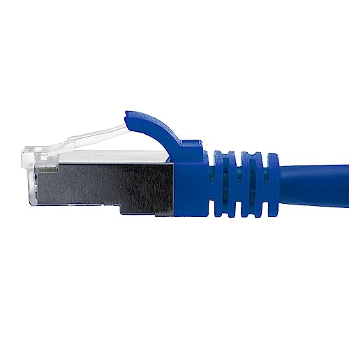 Cable de red Ethernet NavePoint CAT6A 1 pie azul 5 unidades miniatura 2
