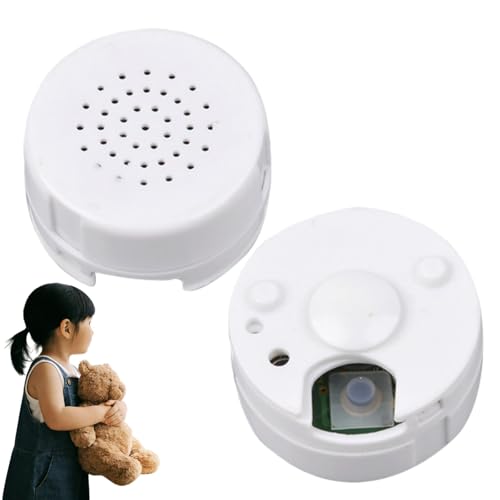 30 Seconds Mini Voice Recorder for Teddy Bears,30 Seconds Digital Voice Recorder for Crafting,Recordable Voice Device Voice Box,Voice Activated Recorder for Teddy Bears,Plu/sh To/ys & Custom Gifts