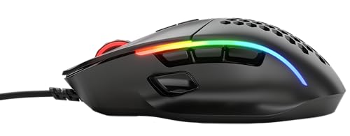 Gaming Model I Mouse da gaming wired - Superleggero 69 g, 2 tasti scambiabili, RGB, piedini in PTFE, 9 tasti programmabili, supporto laterale per il pollice - Nero - Mouse gaming - Immagine 3