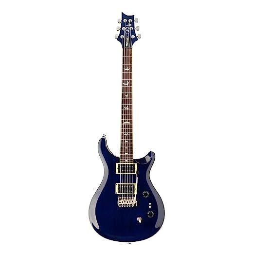 PRS Paul Reed Smith 6 String SE Standard 24, Translucent Blue with Gigbag, Right (111347::TB:)