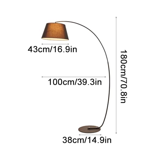 Lámpara de pie decorativa de tela para iluminar rincones oscuros 3