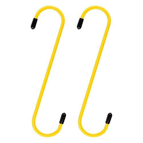 Car Brake Caliper Hangers for Repair Axle,Brake Pads,Braking,Brake Caliper Hooks with Rubber Tipped for Brake Hoses Protection,Essential Automotive Tools for Most Car SUV Truck (Yellow)