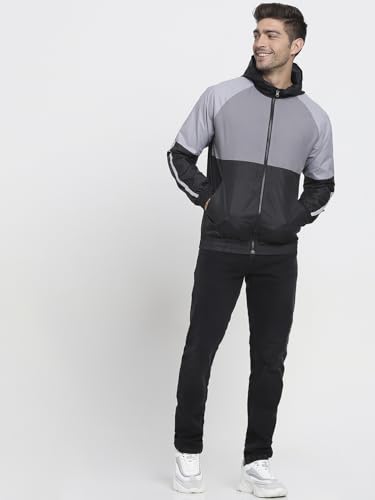 Image of Bewakoof Men's Polyester Regular Fit Windcheater Jacket | Bewakoof Air 1.0 | Jacket for Men Winter Wear