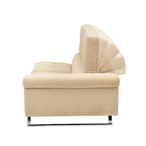 Image of Wakefit Comoros Corner L Shape Sofa (3 Seater + Left Aligned Chaise)