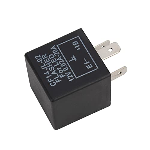 Carbbia Cf14 Ep35 Electronic Flasher Relay 3 Pin 12V For Car Vehicle L Fix Led Light Bulbs Turn Signal Hyper Blink Flash No Problem Jl-02, Black #TOP5