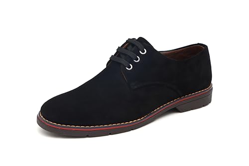 Image of ARAMISH Men's Suede Leather Derby Lace Up Formal Shoes