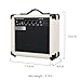 Electric Guitar Amplifier 20w amp Cream White Color gain bass Treble 3.5mm aux in Drive 6.5mm Guitar Input Headphone Portable for Beginner Starter Practice Travel amp noiseless Cable Pick and Adapter