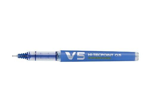 PILOT Begreen HI-TECPOINT V5 Refillable Rollerball Pen Fine Point 0.5 mm Blue (Pack of 3)