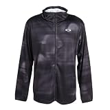 Oakley (オークリー) ジャケット ENHANCE KNIT HOODY JACKET 16.0 メンズ BLACK (ブラック) PRINT 軽量 吸汗速乾 ドライ トレーニング