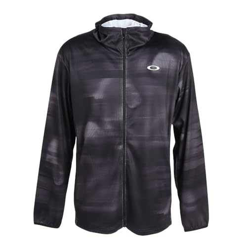 [�I�[�N���[] ENHANCE KNIT HOODY JACKET 16.0 00GXL BLACK PRINT US XL �T�C�Y (���{ 2XL �T�C�Y����) FOA408989