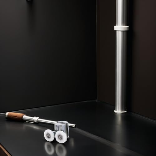 Poleas de baño de 23mm para reparar rieles y mejorar mamparas de ducha 8