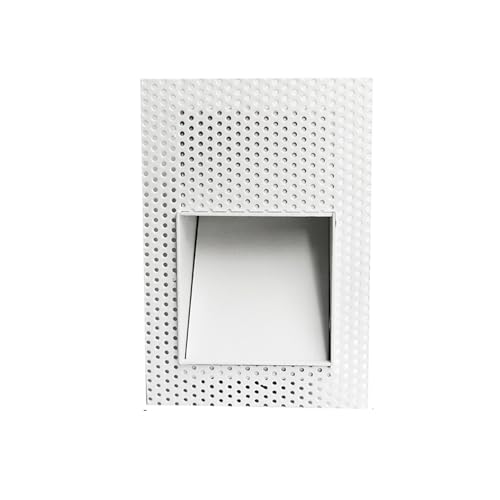 Applique murale LED encastrable 3W blanche chaude pour escalier intérieur