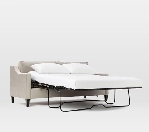 Sleeper Sofa Bed Fitted Sheet, in 100% Egyptian Cotton, 600 Thread Count, 8 Inch Deep Pocket Fitted (White, Queen Sofa 1 Pcs Fitted Sheet)