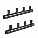 EFIELD 4 Outlets Closed Poly PPSU Barb Crimp Pex Manifold: 3/4 Trunk, 1/2' Port (4Outlets), F2159 (4 Ports...