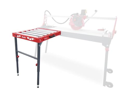 Roller Table Extension for DU/DC/DCX/DS/DX Tile Cutters – Adjustable Foldable