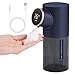 UETSNOR Dispenser Sapone Automatico Blu, Distributore di Sapone in Schiuma da 320 ml con USB Ricaricabile, Dispenser di Sapone Senza Contatto IPX4 con Sensore a Infrarossi, Adatto per Cucina, Bagno
