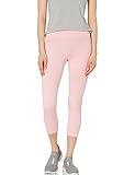 Guess Leggings Activos para Mujer con Logotipo Impreso, Logotipo en Color Rosa, Large