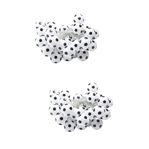 PHENOFICE 2 A Led A Forma Di Stringa A Forma Di Pallone Da Calcio 20 Led Alimentate A Batteria Per Interni/esterni Per Feste E Decorazioni Da Giardino