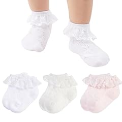 White/Ivory/Pink 3 Pairs