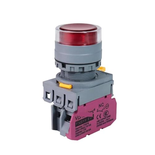 Interrupteur bouton-poussoir 22mm FXBY6 pour panneau de commande 24V LED