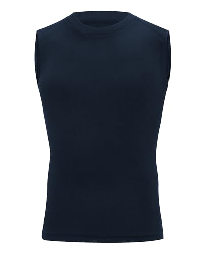 Youth Sleeveless Compression Shirt Boys Athletic Tank Tops Kids Basketball Football Undershirt