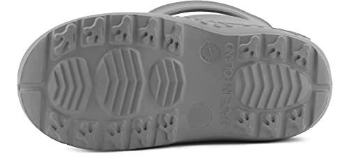 Ladeheid Eva Gummistiefel Damen federleichte wasserdichte Damenschuhe Regenschuhe LA-CA-09 (Grau, 38/39 EU)
