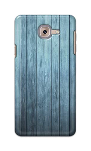 Image of Printed Hard Back Cover Case for Samsung Galaxy J7 Max Back Cover (Wooden Blue) -702