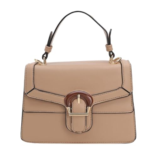 Bolsa Feminina Transversal Média com Alça de Mão Star Shop (BEGE)