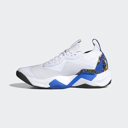 adidas Women's Chaussure de Training Rapidmove ADV 2, Cloud White/Sand Strata/Hi-Res Blue, 40