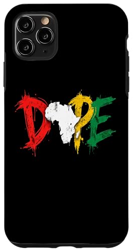 Dope Africa Map Pan African Colors Juneteenth �X�}�z�P�[�X iPhone 11 Pro Max �p