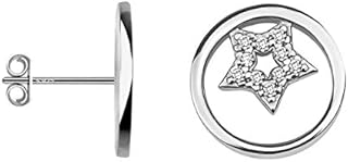 SOFIA MILANI - Women's Earrings 925 Silver - with Zirconia Stones - Star Stud Earrings - 20595