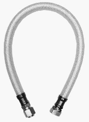 Homewerks Worldwide 7228-12-38-4 Delta Style Faucet Connector, Reinforced Poly Vinyl, 3/8 Compression x 3/ - Quantity 25