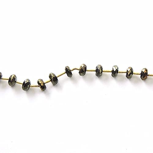 Spinel noir perles rondelles facettées 7mm LKBEADS pour création bijoux