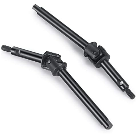MORLORDY 2Pcs RC Carbon Steel Front Axle Shaft Steering CVD Set for 1/24 RC Crawler Car SCX24 Upgrades Accessories Cover
