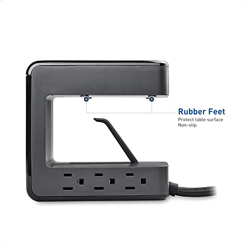 Cable Matters Ul Listed 6 Outlet Desk Mount Surge Protector Power Strip 8 Feet Extra Long Cord - 24W Usb C And Usb Charging - 1080 Joules Surge Protection #TOP4
