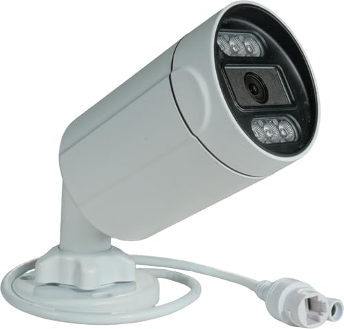 Cámara IP POE con cable tipo bala de 3 MP para exteriores e interiores, cámara de red Bullet de 3.0 MP, alta resolución, vigilancia de seguridad de 3.6 mm, visión nocturna infrarroja infrarroja