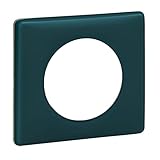  plaque céliane - 1 poste - bleu / vert - legrand 066771