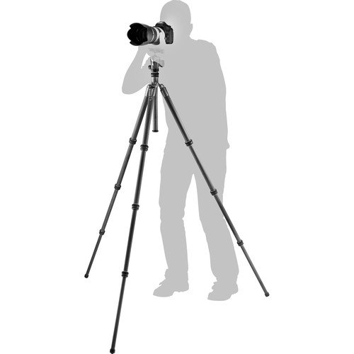 Gitzo Lightweight Series 1 Traveler Carbon Fiber Tripod With Center Ball Head, Silver & Black (Gk1545T-82Tqdus) #TOP2