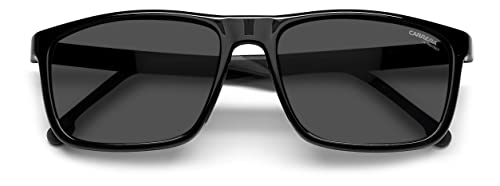 Carrera Men's 8047/S Rectangular Sunglasses, Black, 58mm, 18mm4