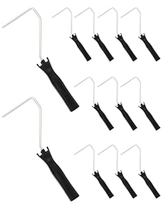 QWORK WD15106 12er Mini-Farbrollerrahmen Set