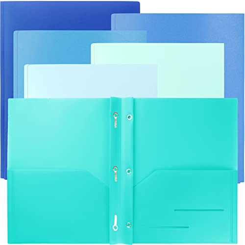 Dossiers en plastique à 3 broches ultra robustes Youngever pour organisation durable